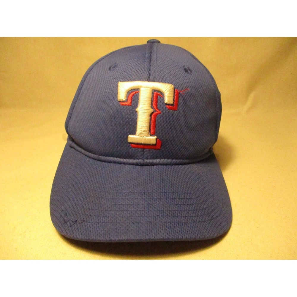 Texas Rangers Hat Cap Boys Strap Back Blue Logo Baseball Embroidered Kids Youth